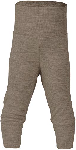 Engel Natur, Baby Bekleidung, Hose breiter Bund, 1 Stück, 70% Wolle, 30% Seide (Walnuss, Gr. 50-56)