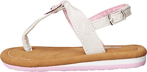 Cobian Girl's Lilah Sandals, Silver Man-Made, Leather2