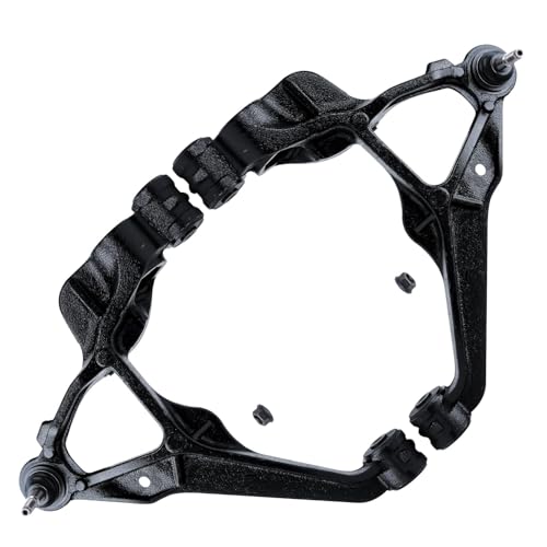 Image of Detroit Axle - 6pc Front End Control Arms Kit for 2011-2019 Chevy Silverado 2500 3500 HD GMC Sierra 2500 3500 HD, 4 Upper Lower Control Arms w /Ball Joints 2 Sway Bar Links Replacement