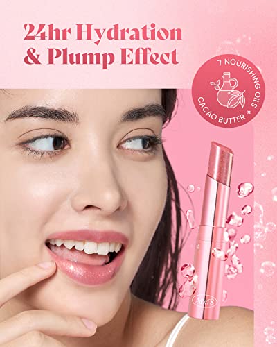 Amts Tinted Lip Balm-Envy | Hydrating Glitter Lipstick | Pearl Shimmering Daily Lip Makeup For Dry, Cracked, Chapped Lips | Korean Beauty Moisture Lip Tint #TOP4