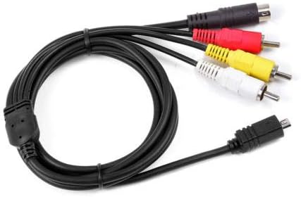 AV A/V TV Video+USB Data SYNC Cable Cord for Sony Handycam DCR-SR85 e DCR-SR68 e