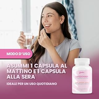 Goodere - LIBEEDO4HER Integratore Libido Donna con Maca, Ashwagandha, Damiana, Verbena, Schisandra e Zenzero – 60 Compresse – Booster Energia e Stimolante Sessuale Naturale - Made in Italy