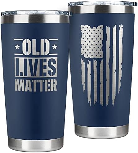 Gifts for Men - Mens Gifts for Grandpa, Him, Dad, Husband - 40th, 50th, 70th, 80th Funny Birthday Gifts for Men - Retirement Gifts for Men - Grandpa Gifts, Dad Gifts - 20 Oz Coffee Tumbler for Men
