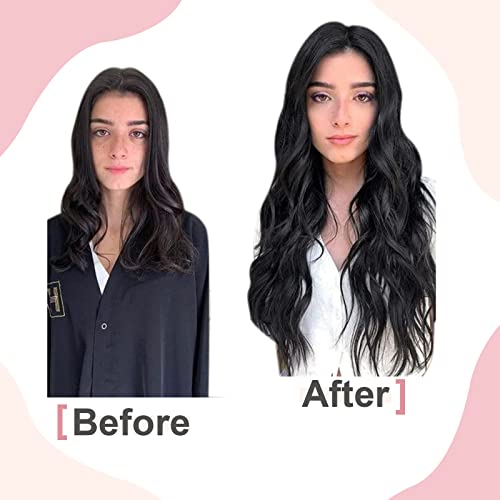 Easyouth Utips Human Hair Extensions Straight U Tips Hair Extensions Black Pre Bonded Hair Extensions Human Hair Keratin U-Tips Hair Extensions Jet Black #1 50G 14Inch #TOP5