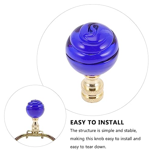 Image of OSALADI Shade Knob Decoration for Lamp Shade Knob for Lamp Light Decor Light Screw Caps Accessory Finials for s Finials Glass