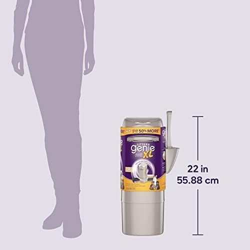 Litter Genie Pail - Cat Litter Disposal System - Cat Litter Box Disposal - Cat Litter Scoop - Cat Litter Bags - Beige, XL