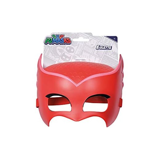 Simba 109402092 – PJ mask uggla med elastiskt gummi/för utklädning/röd/20 cm, för barn från 3 år