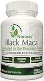 Black Maca Root Capsules - 1000mg Serving - 120 Veggie Caps - Maca Powder from Peru - Non-GMO Vegan...