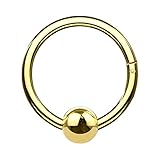 LIEFERUMFANG: 1 Piercing Ring Clicker in Vintage - Boho - Bohemian Tribal Style. Der Stab von diesem Piercing wird durch den Stichkanal geführt und im Anschluss einfach in den Verschluss geklickt. Einfache Sichere Handhabung durch den super praktischen Scharnierverschluss für leichtes Öffnen und Schließen.