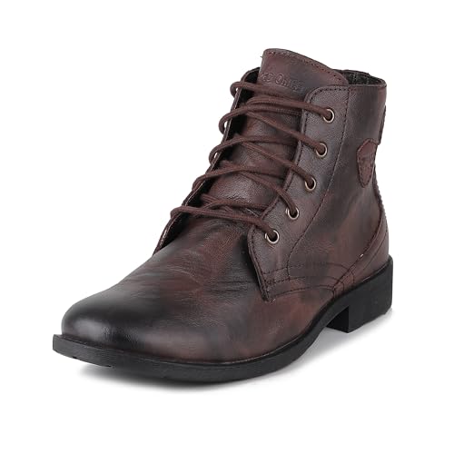 Image of Red Chief mens Rc3953 003 Red Chief Genuine Leather Boot Shoes for Men | RC3953 | Brown