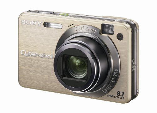 Sony Cybershot Dscw150/G 8.1Mp Digital Camera With 5X Optical Zoom With Super Steady Shot (Gold) #TOP2