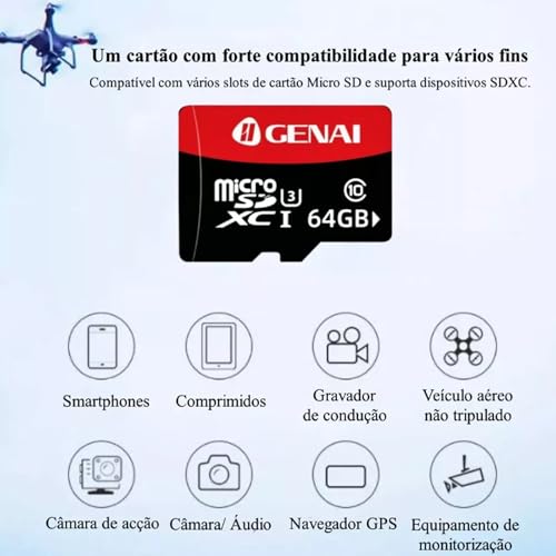 Cartão de Memória Cartao de Memoria 128/64/32gb GENAI Micro SD Card Cartao de Memoria Card SD Card –