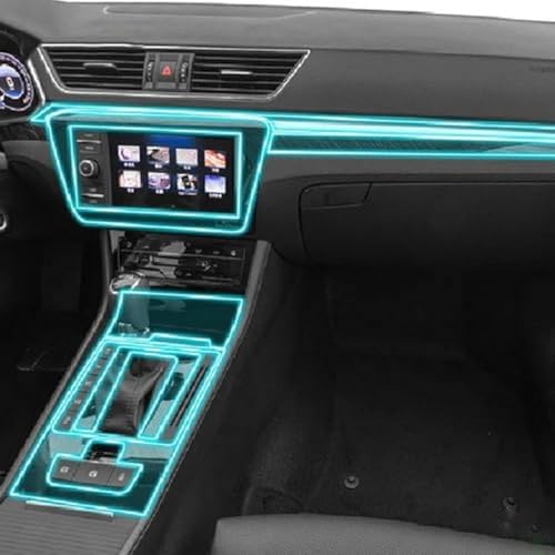 Película de TPU para consola de coche Skoda Superb protector PPF viajes en familia