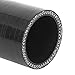 X AUTOHAUX 45mm ID Car Universal Black High Performance Straight Silicone Hose Coupler Intercooler Tube