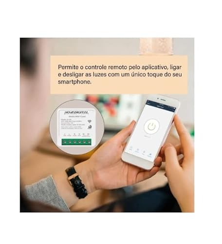 Mini Interruptor Inteligente Wifi 2 Canais Paralelo NovaDigital Alexa Google Home Tuya SmartLife MS-