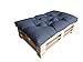 Coussin de Palette en Mousse pour palettes (Assise 120 x 50, Bleu )