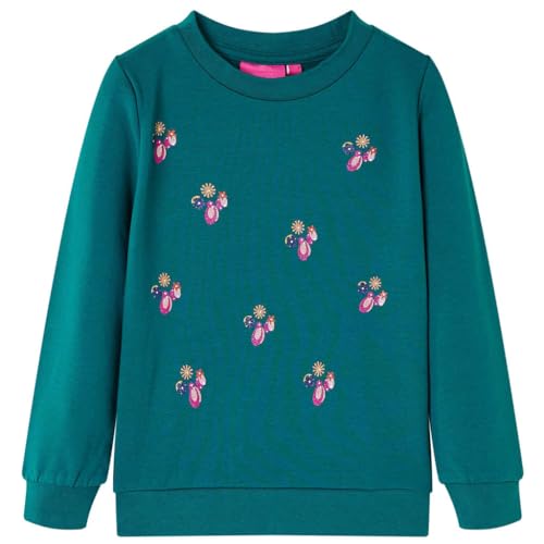 vidaXL Kinder Sweatshirt mit Glitzer-Muster Langarmshirt Pullover...