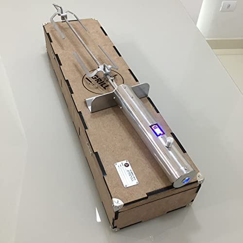 Espeto Giratório Flex à Bateria com regulagem de velocidade (TG21R COM ESTOJO MDF)