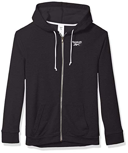 Reebok Training Essentials French Terry Full Zip Hoodie, Black, XX-Large