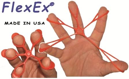 FlexEx Hand Exerciser 40 Pack - 20 Pack Red & 20 Pack Blue - Medium & Hard Resistance, Made In USA