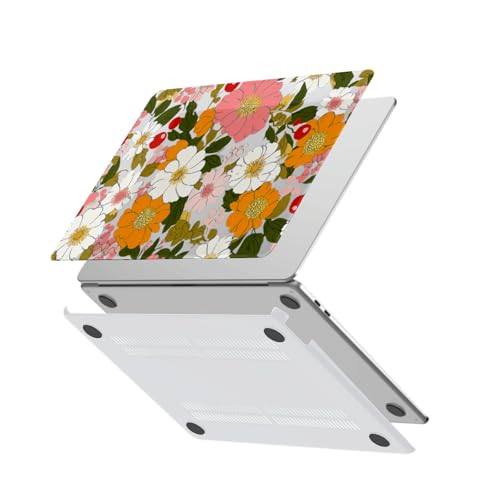Coque rigide MacBook Pro 15 anti rayures pour modèle A1398 fleurs