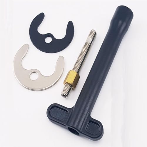 Monoblock-Wasserhahn-Befestigungsset, Wasserhahn-Befestigungsset, Einloch-Montage-Mutter-Set, Einloch-Heiß- und Kaltwasser-Monoblock-Wasserhahnschraube, Hufeisen-Installationszubehör, 4-teilig