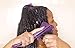 Tressfully Yours FlexiGlide Hair Brush - Detangling Brush for Black Natural Hair, Afro, Texlaxed, Relaxed - Hair Detangler Brush - Detangle Brush - Wet Brush - Curly Hair Product (Orchid Purple)