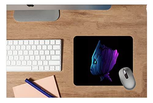 Image of ZORI Avengers - Groot Glowing in Black Background Gaming Mouse Pad - Computer Laptop PC| WFH Office | Anti-Skid, Anti-Slip, Rubber Base | Avengers Superhero | (Groot 01 BLACKBG)