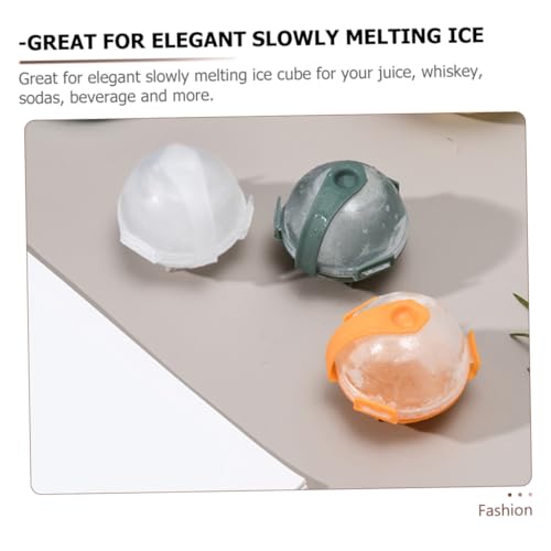 12 moldes redondos para hielo en forma de bola naranja miniatura 3
