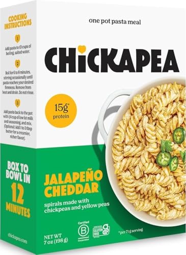 Chickapea, Pasta Dish Wite Cheddar With Jalapeno, 7 Oz(Case Of 6)