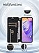 for Ulefone Note 21 Case,UYRUREL with Card Holder Color Blocked Cowhide Phone case,Comprehensive Protection & Convenient Travel,Purple.
