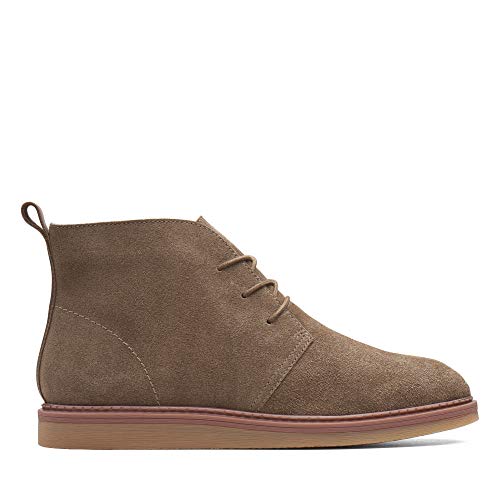 Clarks Dove Roxana, Botas Chukka para Mujer, Verde (Olive Suede), 38 EU