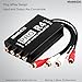 WisWinDa Pro 4Channels RCA Noise Filter Hum Eliminator Ground Loop Isolator (No Affect Bass) Quality Isolator for HiFi Stereo Home Theater Car Audio Player (Pro X4 4Channels RCA Ground Loop Isolator)