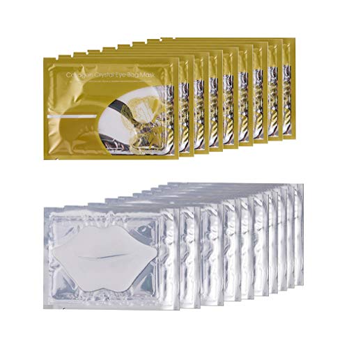 10 paia di maschere per occhi al collagene e 10