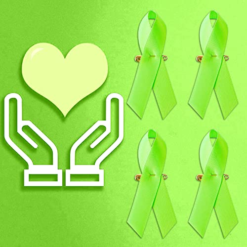 Image of Ribbon Awareness Satin Pins Cancer Awareness Ribbon Pin with Safety Pin