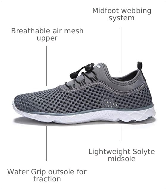 Image of Women's Quick Drying Aqua Water Shoes,3-Second Drainage & All-Terrain for Swimming,Hiking,Yoga