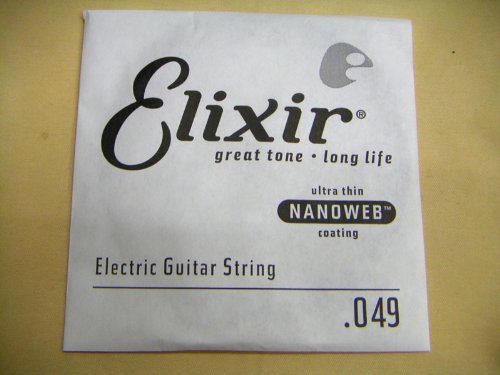 エリクサー .049 バラ弦 1本 コーティング ナノウェブ Elixir エレキギター弦 ワウンド弦