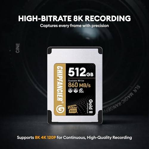 Image of 256GB CFexpress 4.0 Type A Card Up to 1750MB /s Read Speed & 1750MB /s Write Speed Type A Memory Card for RAW 4K /8K Video Recording Compatible with Sony Alpha Sony FX Cameras Dull Gold