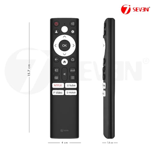 7SEVEN® Compatible of Acer Tv Remote Original Model Suitable for H Pro, XL, I & V Series Smart Android 2K 4K 32 40 43 50 55 65 75 UHD FHD Television Non Voice Command Control - Match Existing Remote 4 41jILWpRqLL