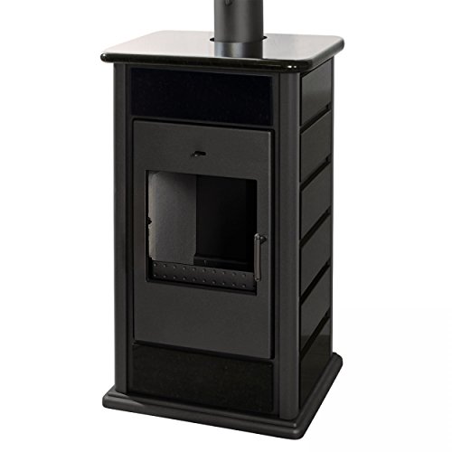 Schmitzker 1107 Alicante Wasserführender Kaminofen Schwarz Blackline/A+