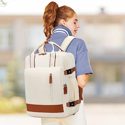 InduSKY Mochila de viagem grande feminina de 40 L, mochila de mão pessoal, mochila casual para o dia