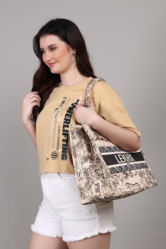 Image of LX LEKHX Women's Tote Bags - Stylish Handbags for Office, College & Party Use | Spacious & Trendy Shoulder Bag for Work, Casual & Evening | Durable, Lightweight & Fashionable Tote for Women