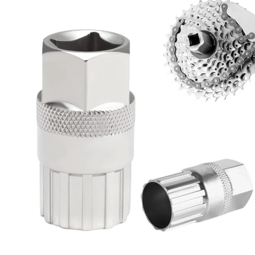 Trifletopia Bicycle Freewheel Remover Tool Carbon Steel Cassette Lockring Removal Tool for Shimano Sunrace Sram Dnp 6 7 8 9 10 11 12 Speed Bike Repair Mountain Bike Cassette Tool