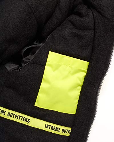 ixtreme boys snowsuit set - 2 piece heavyweight insulated ski jacket and snow pants overall bibs for boys sizes 4-18