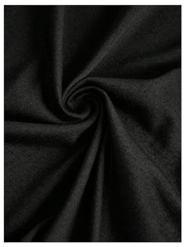 OYOANGLE Men's Long Sleeve Pile Heap Collar Pullover Top Irregular Hem Vintage Punk Tee Tops4