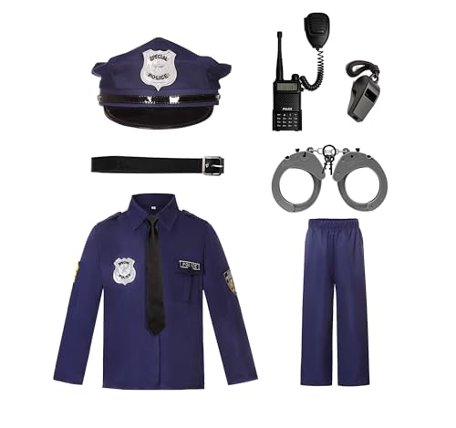 Disfraz de Policía para Niños Uniforme para Halloween miniatura 6