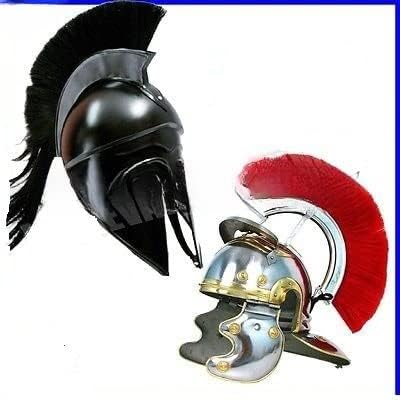 Medieval Greek Corinthian Helmet + Roman Officer Centurion Historical Helmet by Nauticalmart