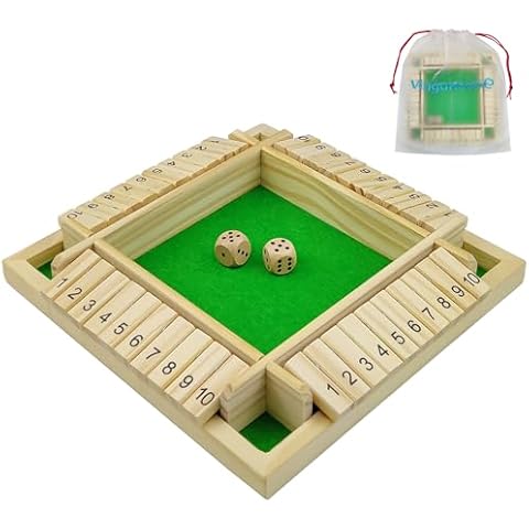 VingaHouse Shut the Box Wooden Game Cover