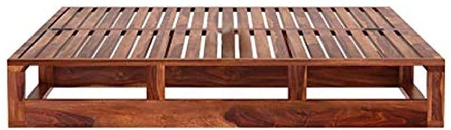Image of Bed Solid Sheesham Wood for Your Bedroom Delivery Condition-DIY(Do-It-Yourself) Solid Wood King Bed (Finish Color - Honey Finish, Delivery Condition - DIY(Do-It-Yourself))