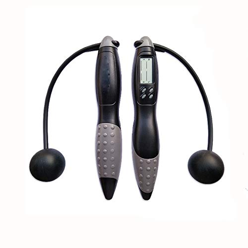 L&LQ Outdoor and Indoor Wireless Cordless Diet Skipping Rope Jumping Rope with Digital